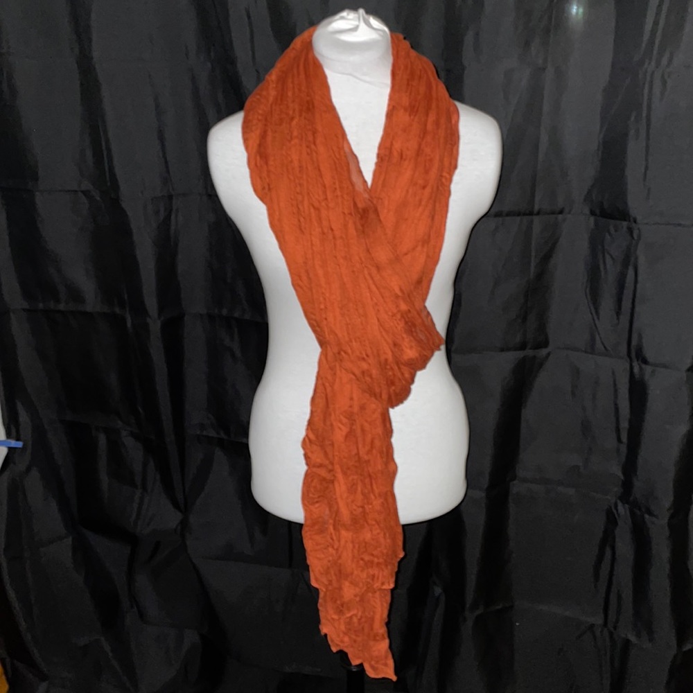 Rust Colored Boutique Scarf 🧣